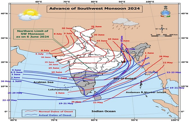 Southwest Monsoon advancing, Monsoon advancing in some other parts of ...