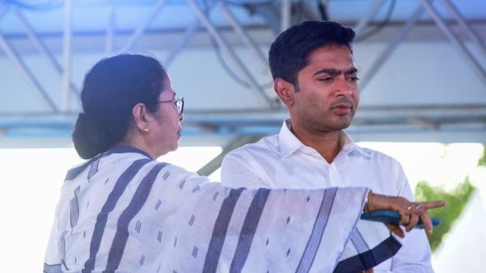 Abhishek with Chief Minister Mamata Banerjee