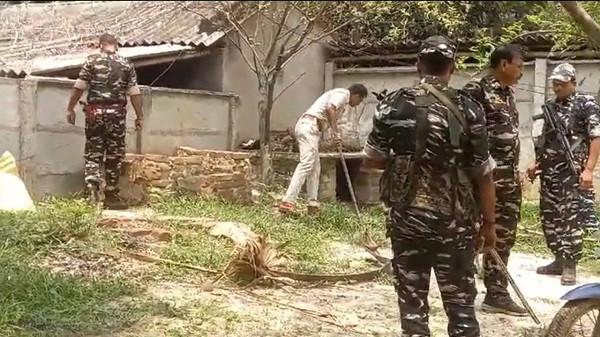 Two days after the blast in Payag village, the forensic team came to the village