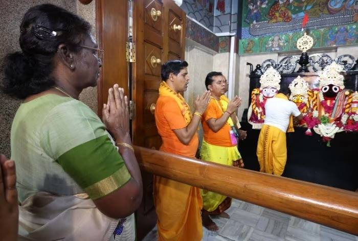 President performed puja at Jagannath temple on his birthday