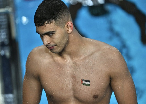 Palestinian swimmer (symbolic picture)