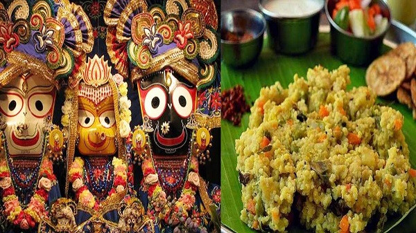 Jagannath is given Khichuri bhog