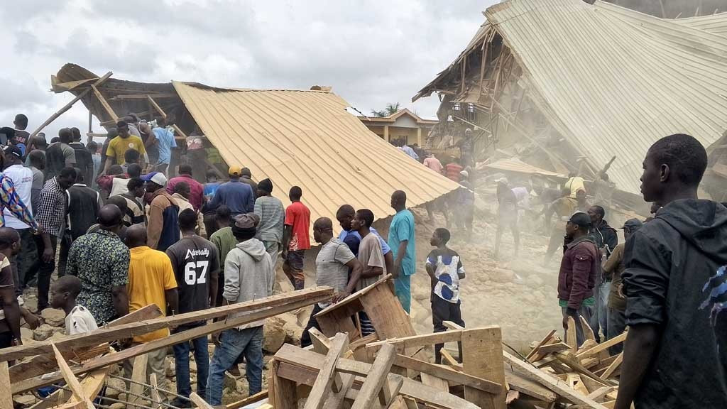 School building collapse in Nigeria