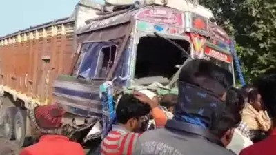 Road accident in Nadia