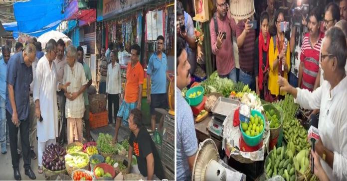 Campaign to control skyrocketing prices of vegetables in Karandighi