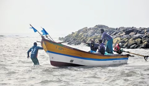 Fishermen are also banned from going into the deep sea