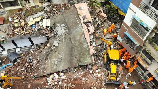 Three-storey house collapses in Navi Mumbai