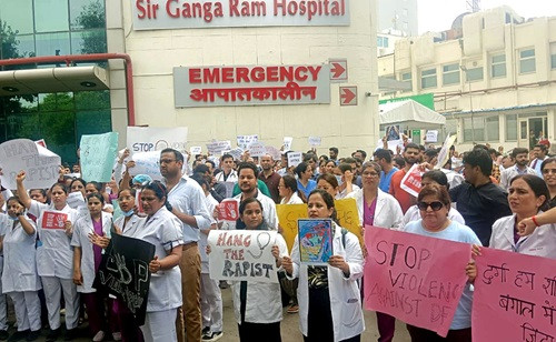 Doctors protest (symbolic picture)