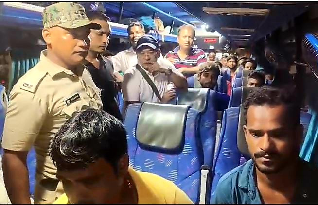 Ganja recovered from passenger bus in Cooch Behar