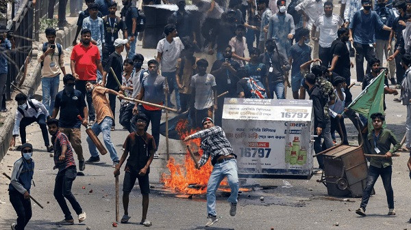 Death toll in Bangladesh clashes and violence rises to 93, day of long march changed