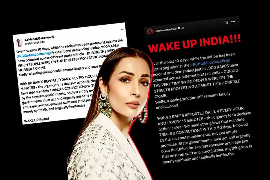 Malaika shares Abhishek's post, demands trial in RG Kar case within 50 days