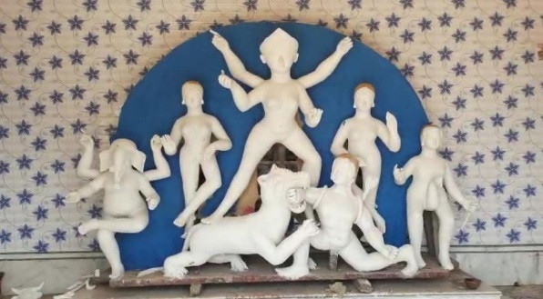 Bagdi house's Durga puja