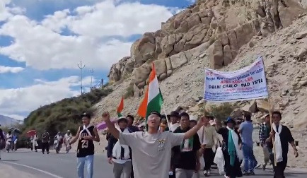 The Delhi Chalo Padayatra started to draw attention to the demands of the people of Ladakh