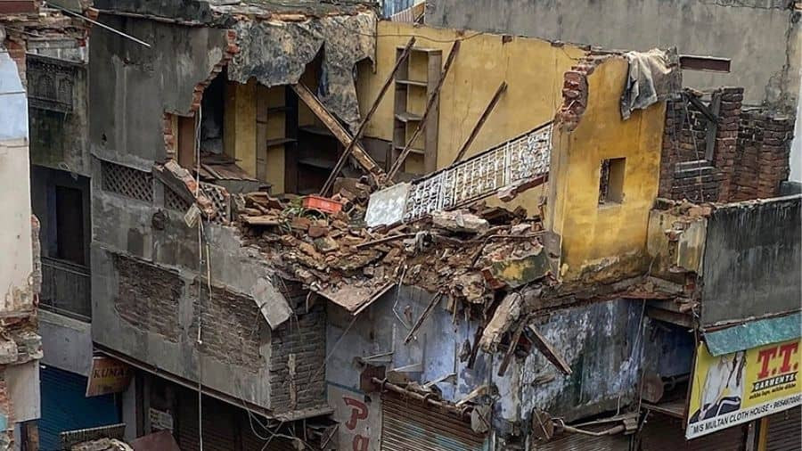 House collapsed in Delhi