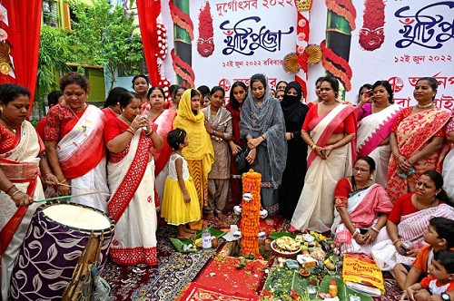 Khoti Puja of Sonali Sangh, the big entrepreneur of Dhalai district