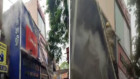 Fire in cloth shop in Durgapur