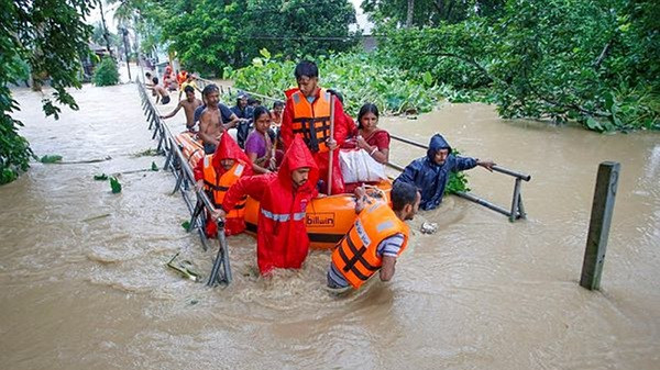 Radhanagar is flooded