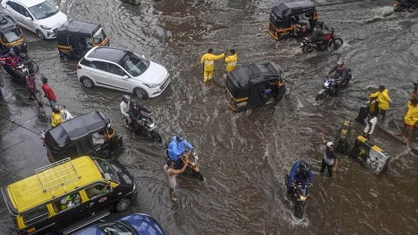 In rain-hit Mumbai