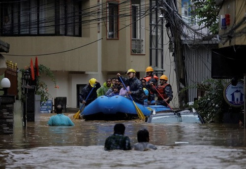 Nepal flood (symbolic picture)