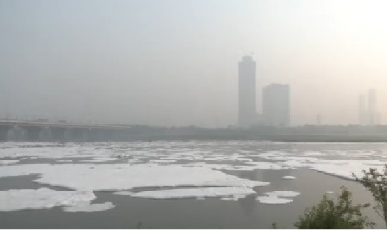 Polluted Yamuna River