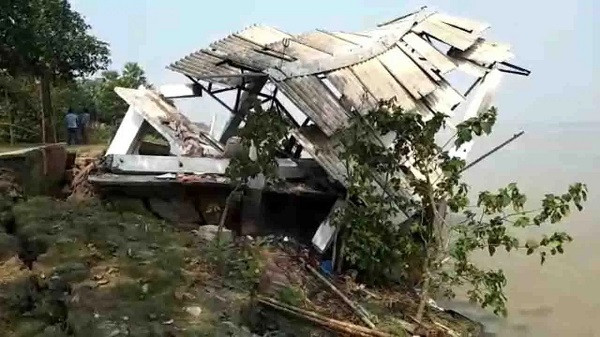 Terrible landslides in Samsherganj of Murshidabad