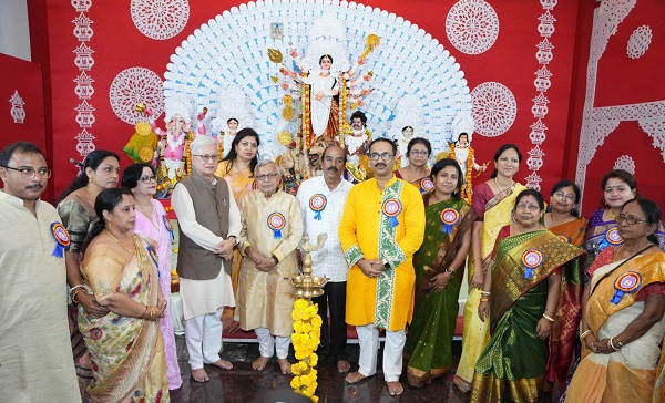 Chhattisgarh Governor participates in Durga Puja