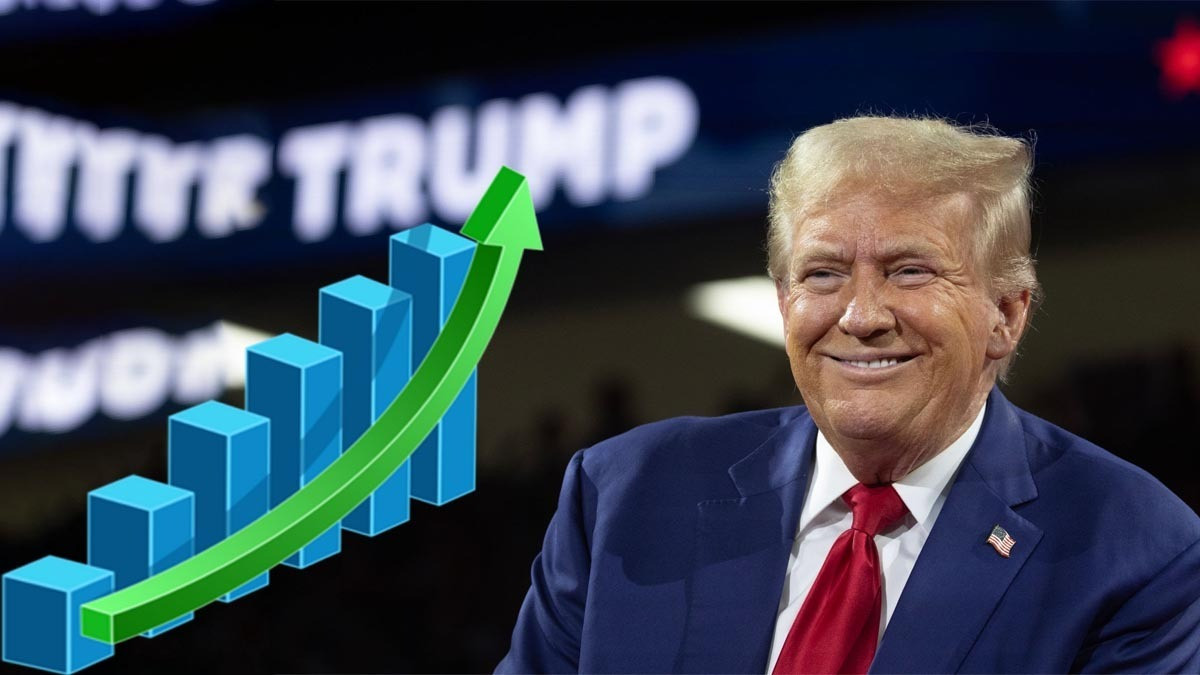 India's stock market boosted by the news of Trump's victory