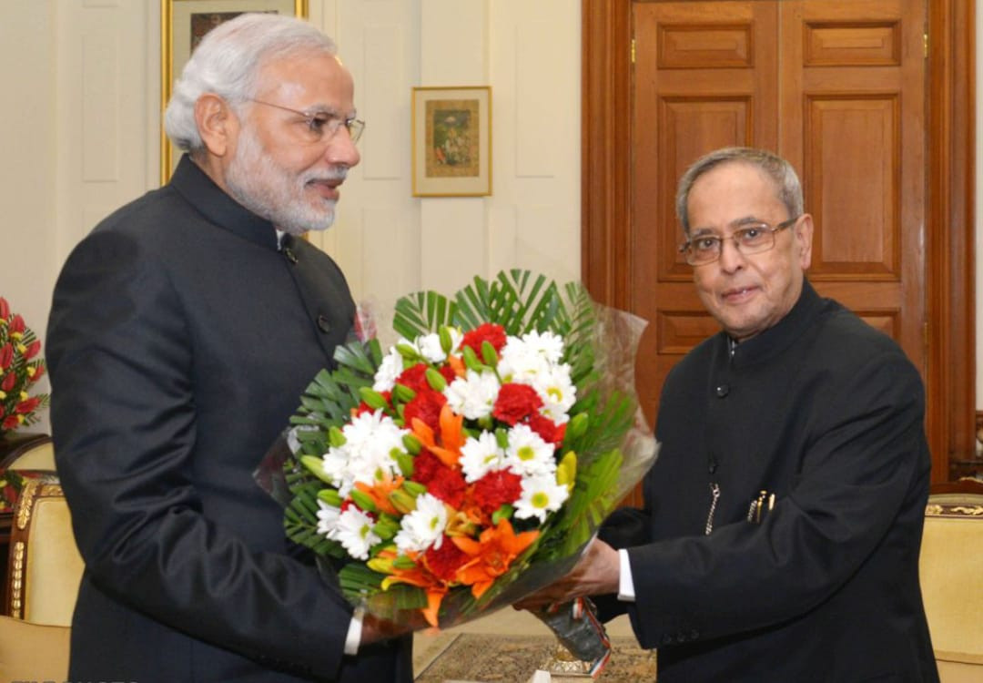 Narendra Modi & Pranab Mukherjee