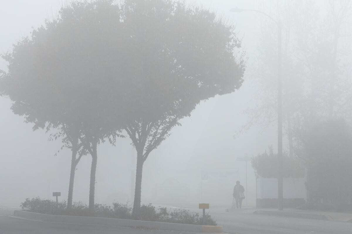 Dense fog covering the sky, chances of rain in the valley on Sunday