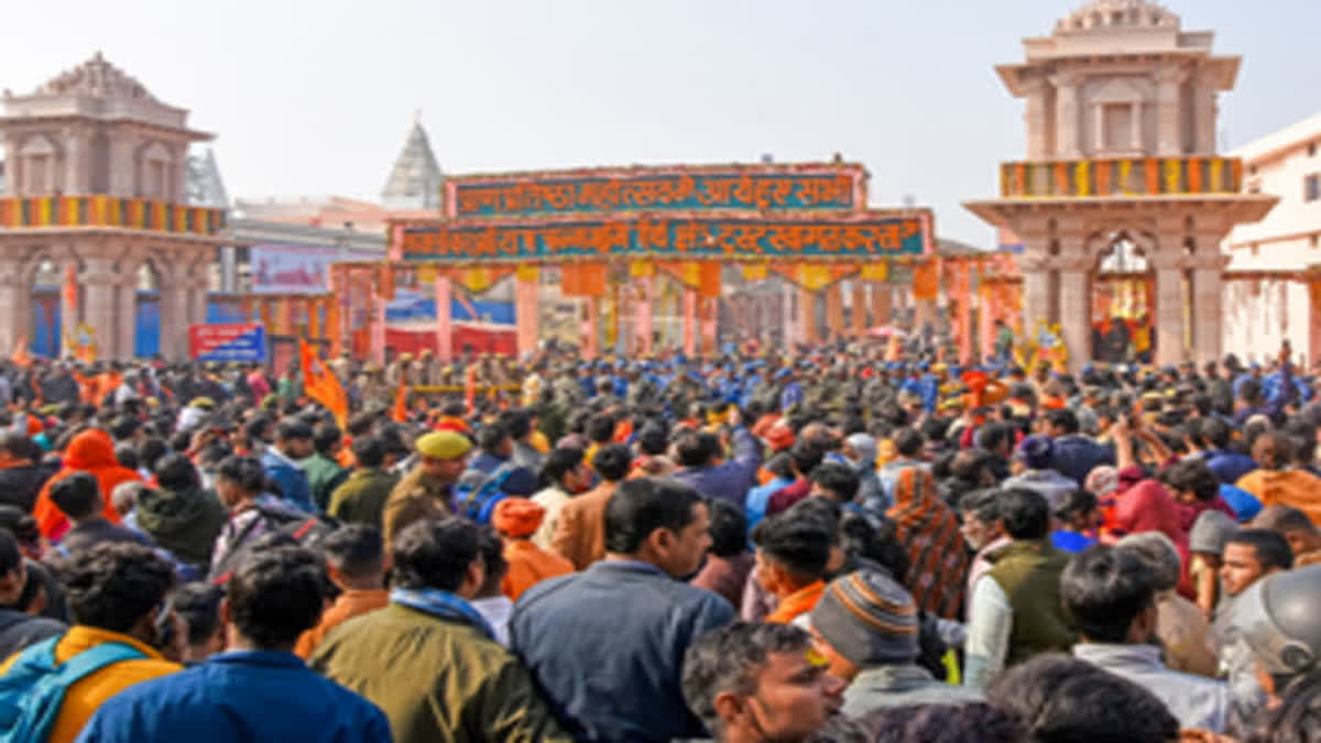 Lakhs of pilgrims at Ayodhya Ram Temple