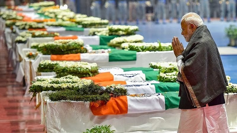 Prime Minister Narendra Modi's tribute