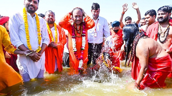 CM  Vishnu Deo Sai at Maha Kumbh