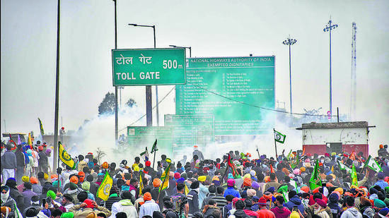 Punjab-Haryana Khanauri border