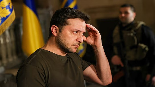 Ukrainian President Volodymyr Zelensky