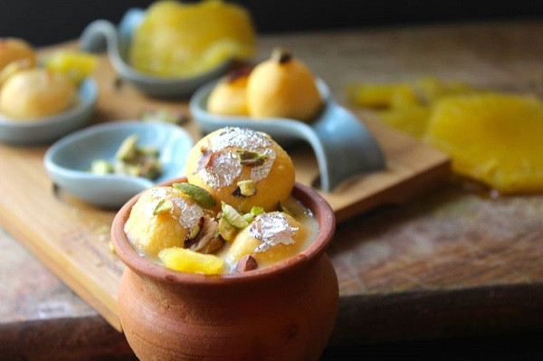 Fruit Rasmalai  recipe at your home