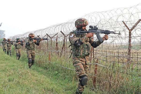 Army personnel keeping vigil