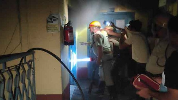 Fire at Cooch Behar College