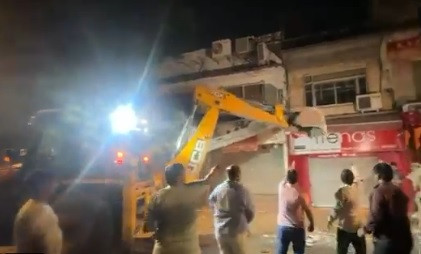 NDMC Demolition Drive at Sarojini Nagar Market