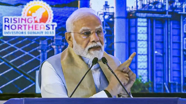 PM  Narendra Modi addresses the Rising Northeast Investors Summit 2025