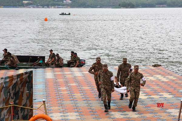Mock rescue and flood relief drill in Bhopal