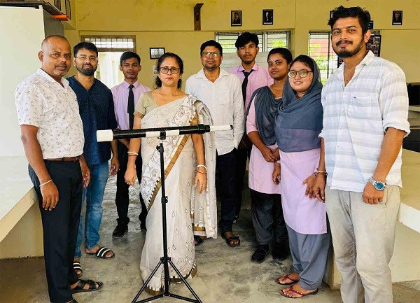 Telescope made by physics students