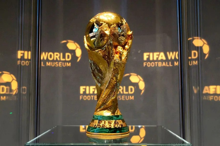 World Cup trophy at the FIFA World Football Museum