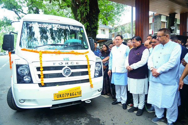 Dhami launches UTC Mini Tempo Traveller service