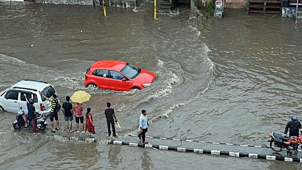 Heavy rainfall in Rajasthan