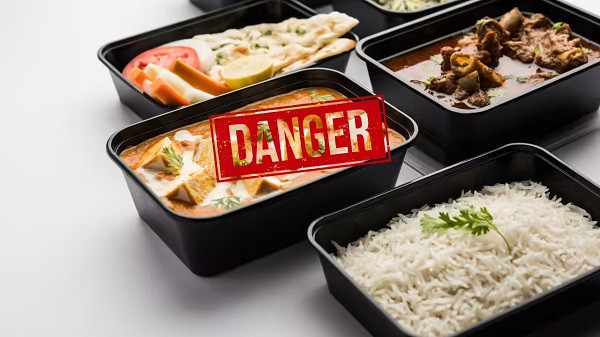 Restaurant takeaway Box Warning