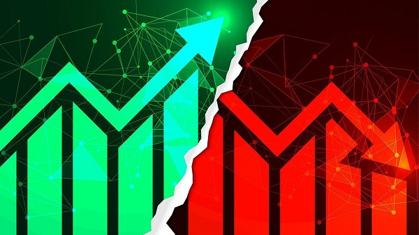 Up and down Stock market
