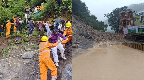 SDRF rescues 40 Kedarnath pilgrims after landslide in Sonprayag