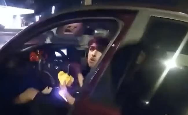 car rams into burger