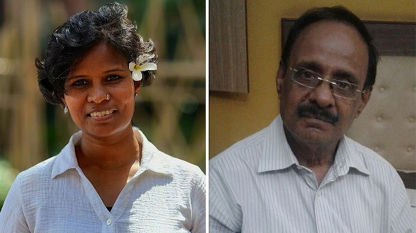 Jacinta Kerketta and Prof. Prabhashankar Premi