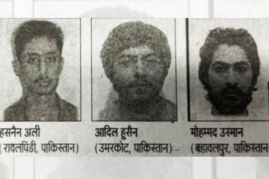 Suspected Jaish Terrorists, sketch released by Bihar Police